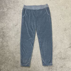 Michael Stars Womens Elastic Waist Cory Canyon Velour Pants Ash Blue Small NWOT